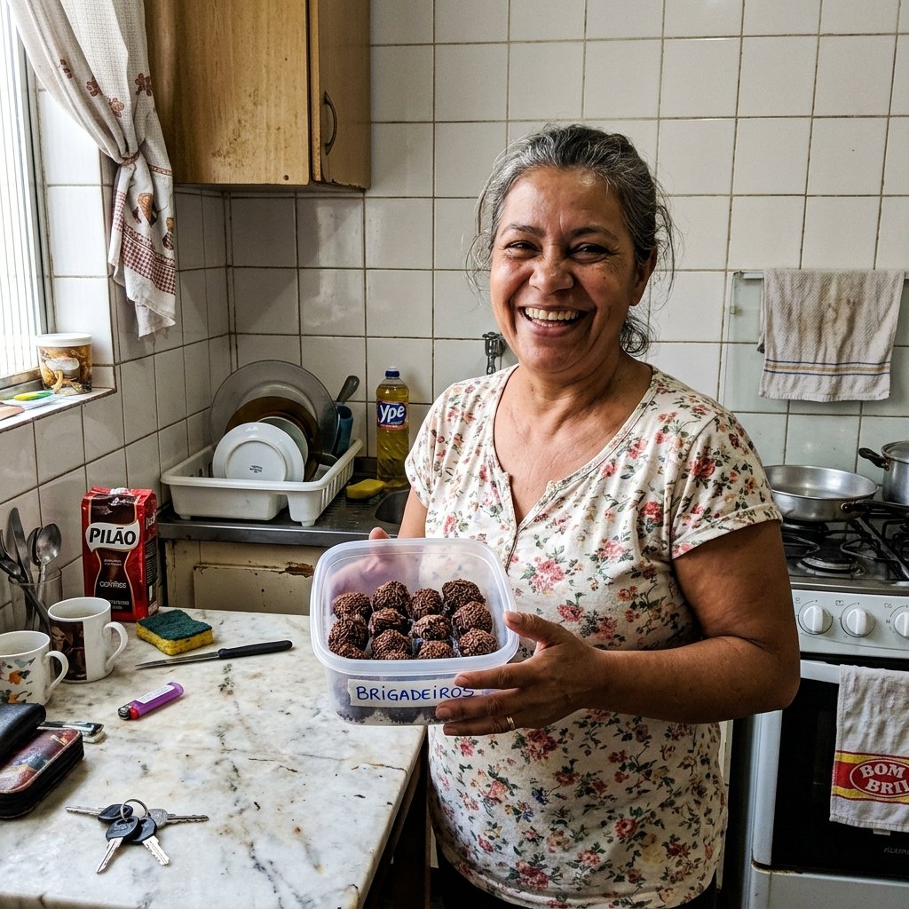 Renda extra em casa com doces